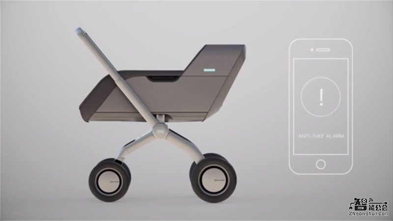 妈妈的好帮手！这个婴儿车会自己跟着你跑 智能公会