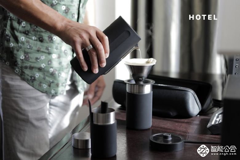 俄罗斯套娃样的咖啡套装，随时随地都能现磨咖啡 智能公会