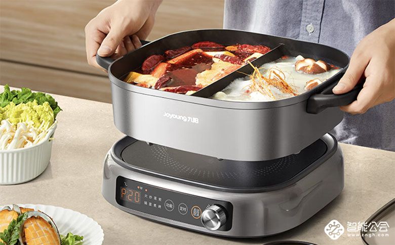 九阳分体式电煮鸳鸯锅 G855，畅享热辣火锅季！ 智能公会