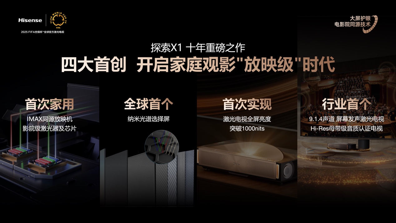 全球首台1000nits激光电视海信探索X1 Ultra正式发布 智能公会