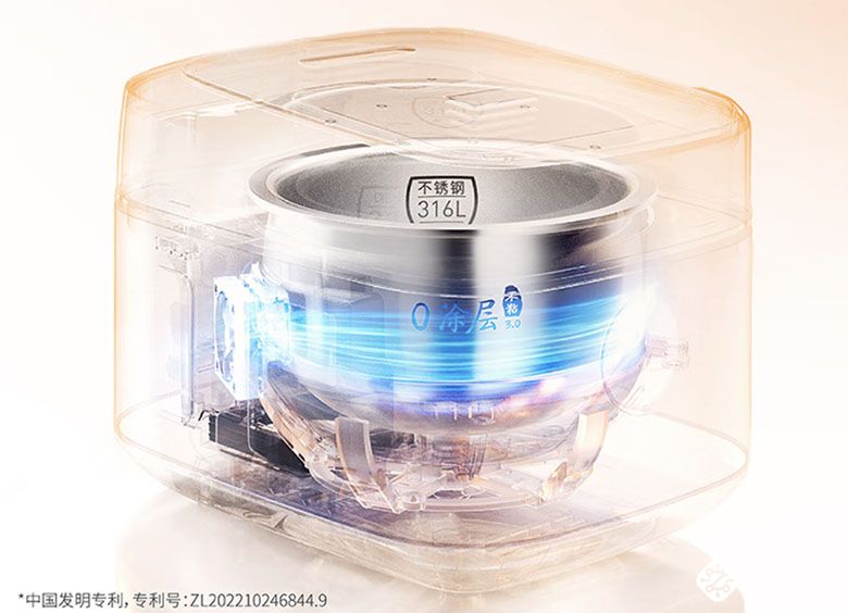 九阳30N1U电饭煲：钛材内胆+悬浮技术，烹饪更健康 智能公会